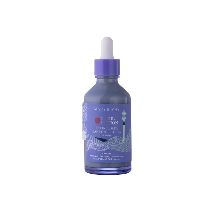 Сироватка для зміцнення шкіри обличчя з ретинолом Mary&May Retinol 1% Bakuchiol Cica 80 мл