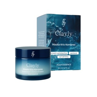 Заспокійлива та охолоджувальна кріо-компресійна маска для обличчя Clayly Aqua Essence 50 мл