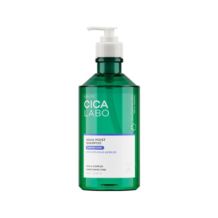 Шампунь Kerasys Cica Labo Super Aqua для сухого, пошкодженого та ослабленого волосся 750 мл