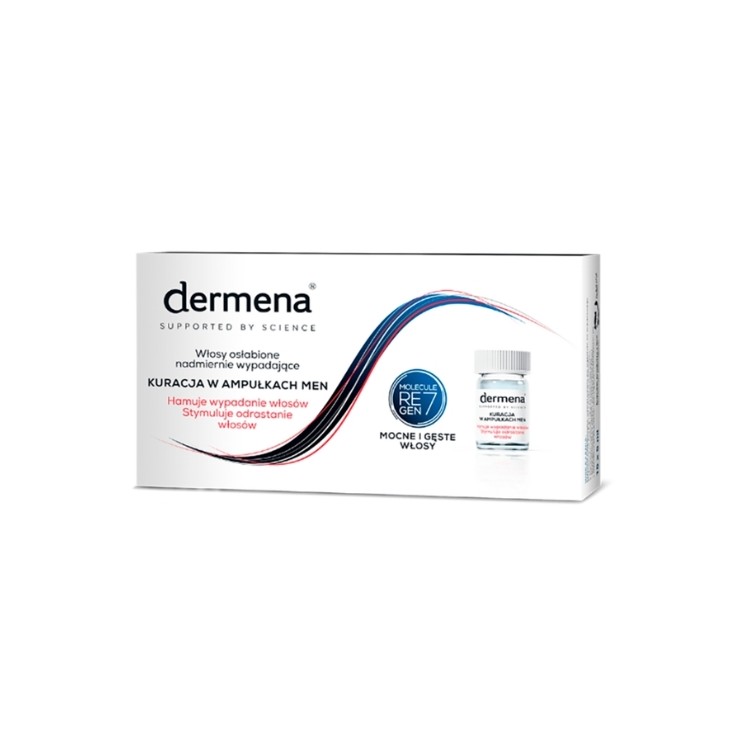 Dermena Hair Care Men Kuracja w ampułkach hamująca wypadanie włosów 15 x 5 ml