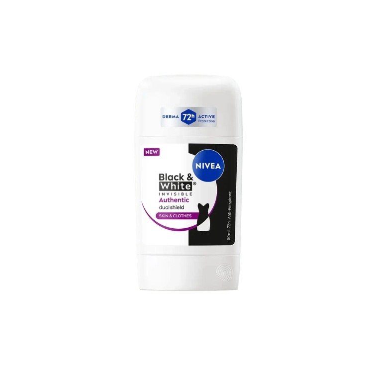 Nivea Black&White Authentic Antyperspirant w sztyfcie 50 ml