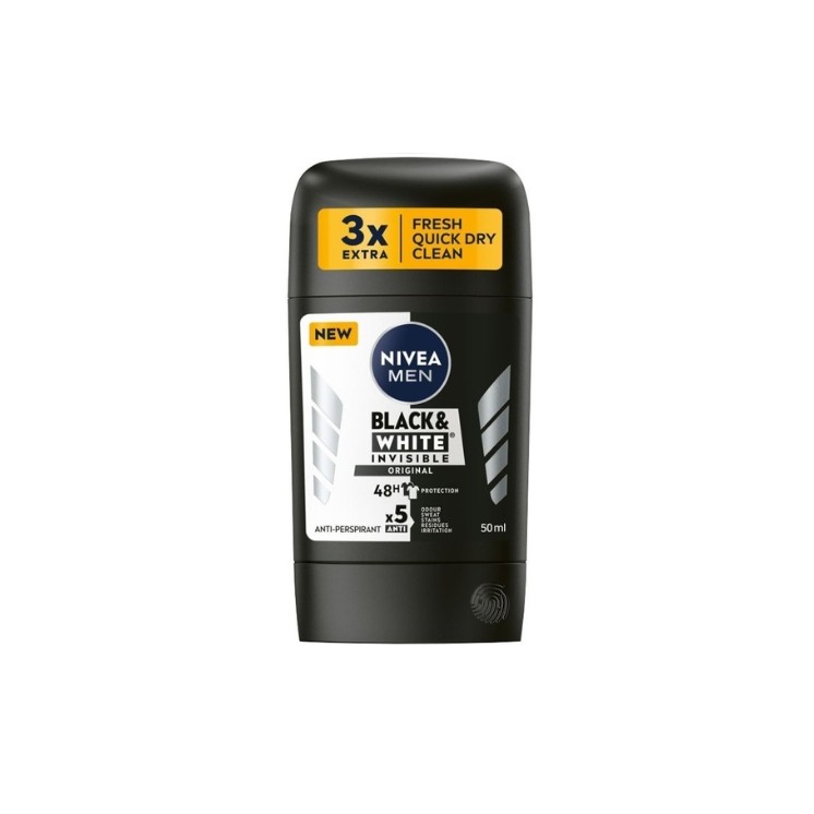 Nivea Men Black&White Power Antyperspirant w sztyfcie 50 ml