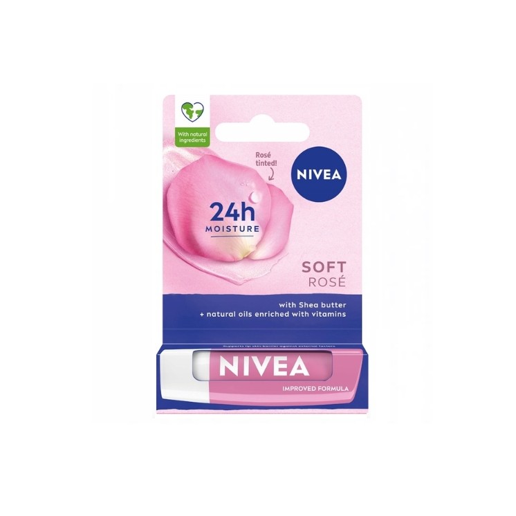 Захисна помада Nivea Soft Rose 4.8 мл