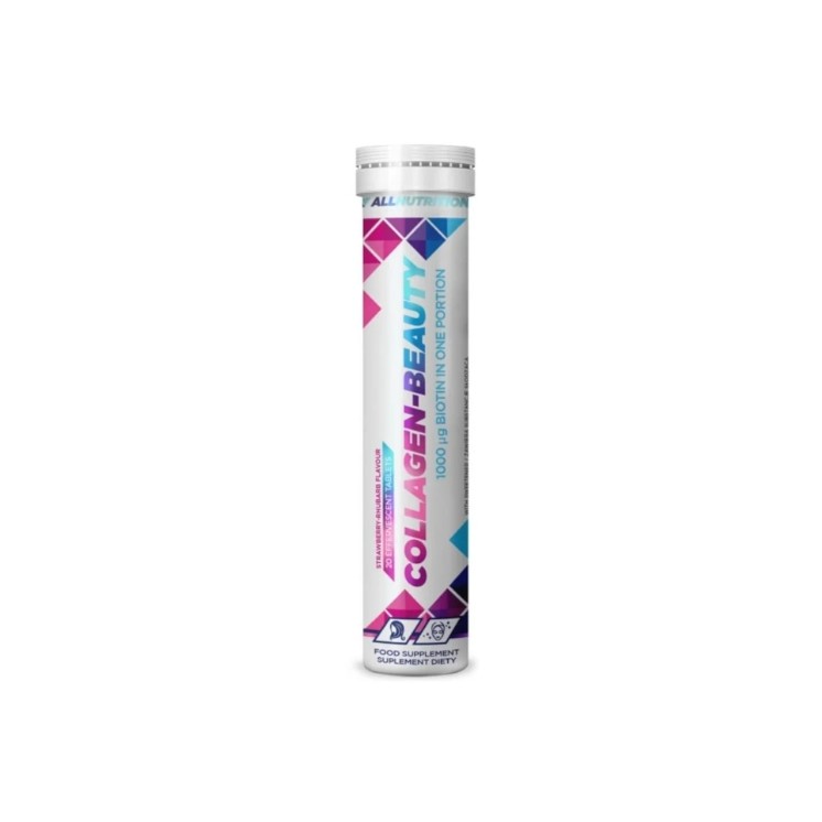 AllNutrition Collagen Beauty Strawberry-Rhubarb 20 effervescent tablets