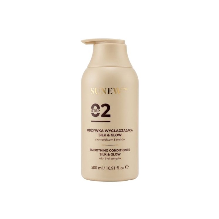 Sunew Med+ Silk&Glow wygładzająca Odżywka do włosów 500 ml