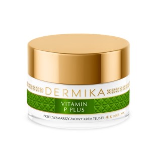 Крем проти зморшок Dermika Vitamin P Plus Oily для жирної шкіри з судинами 50 мл