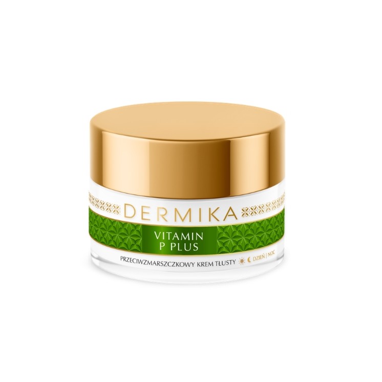 Крем проти зморшок Dermika Vitamin P Plus Oily для жирної шкіри з судинами 50 мл