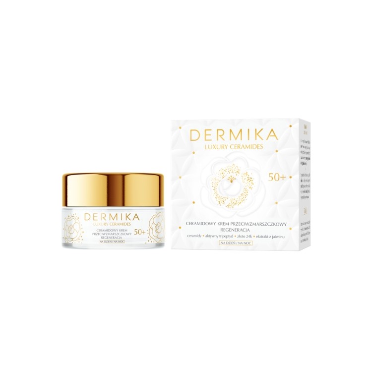 Крем для обличчя Dermika Luxury Ceramides проти зморшок 50+ 50 мл