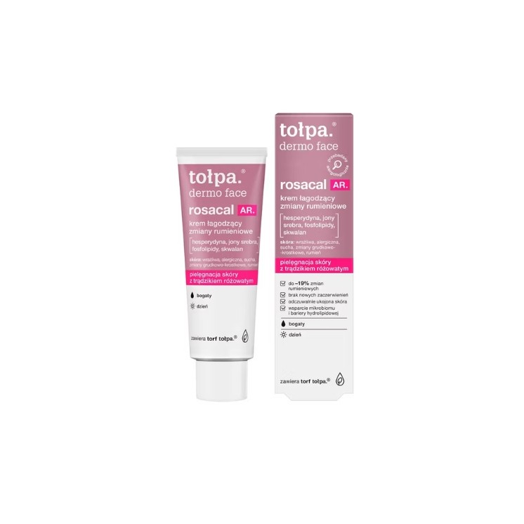 Tołpa Dermo Face Rosacal AR. Rich Day Cream for Soothing Redness 40 ml