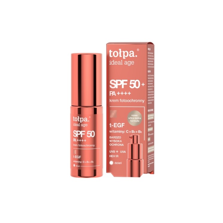 Фотозахисний крем для обличчя Tołpa Ideal Age SPF50 + 30 мл