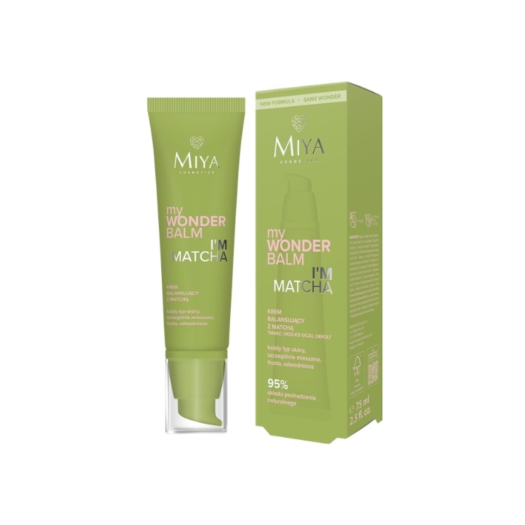 Miya Cosmetics myWONDERBALM I'm Matcha balansujący Krem do twarzy z Matchą 75 ml