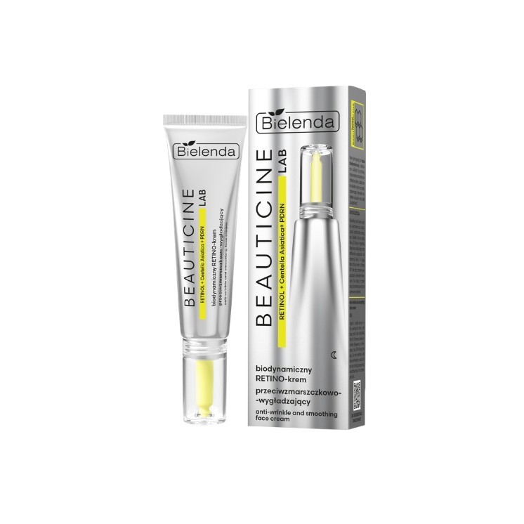 Нічний крем для обличчя з ретинофібром та проти зморшок Bielenda Beauticine Lab 40 мл