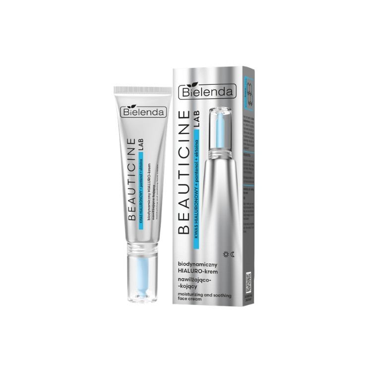 Зволожувальний та заспокійливий крем для обличчя Hyaluro-Face Cream Bielenda Beauticine Lab 40 мл
