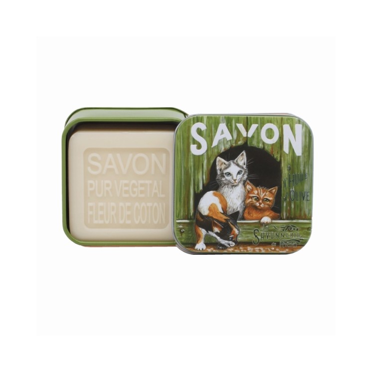 La Savonnerie de Nyons парфумоване мило в банці Коти 100 г