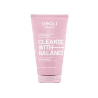 Veoli Botanica Cleanse With Balance oczyszczająco-peelingujący Żel do mycia twarzy 150 ml