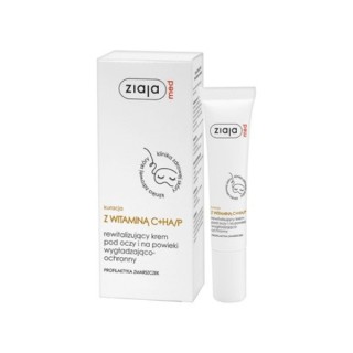 Відновлювальний крем для очей та повік Ziaja Med Vitamin C + HA/P 15 мл