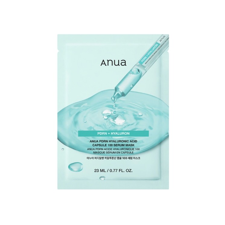 Anua PDRN Hyaluronic Acid Capsule 100 Serum Mask nawilżająca Maseczka do twarzy 23 ml